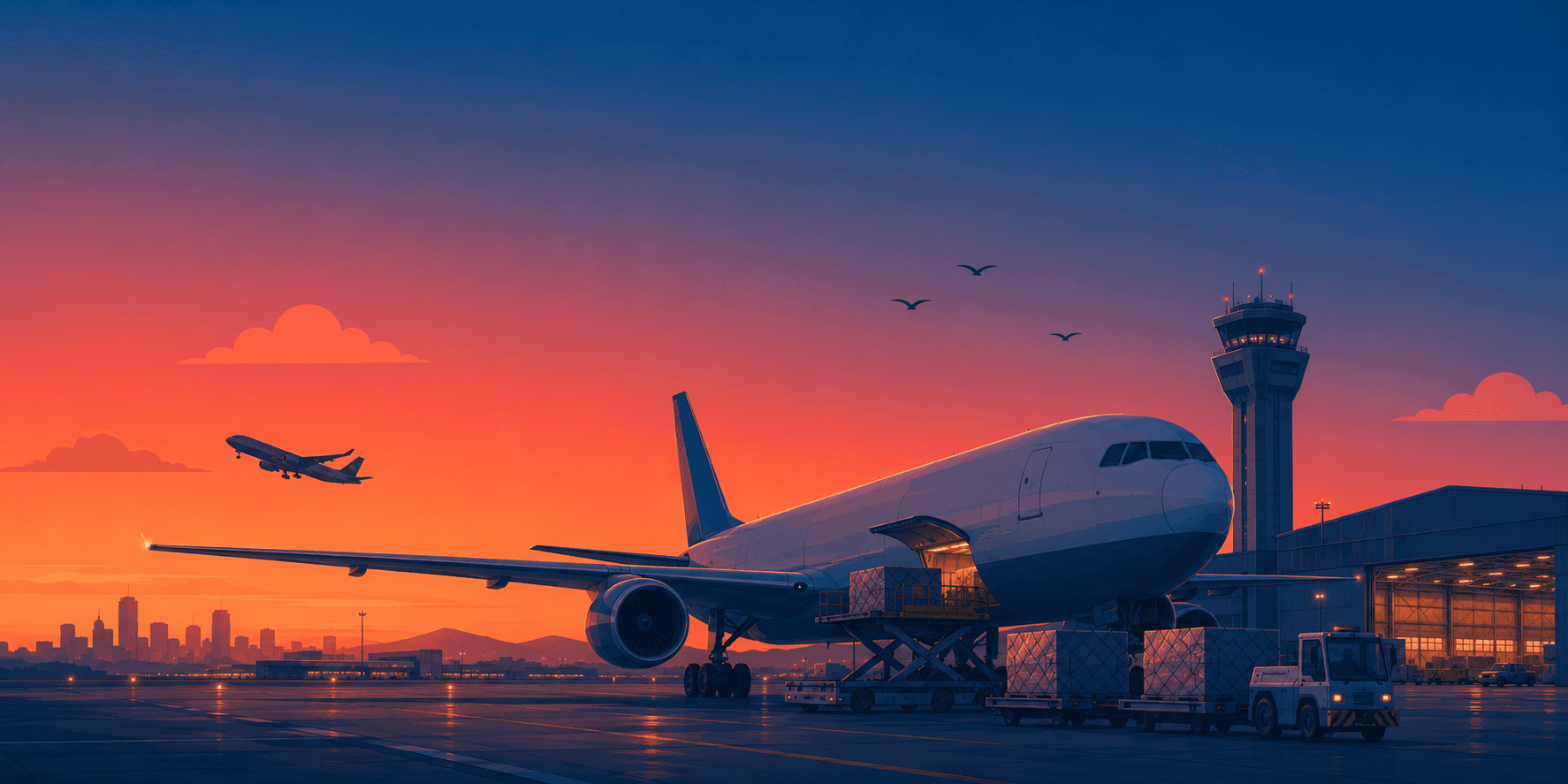 Logistics operations default background